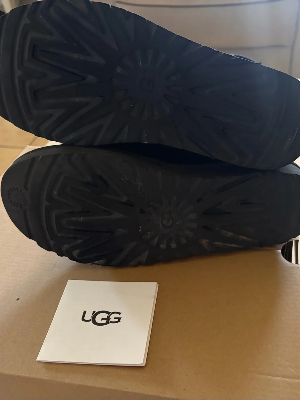 UGG Classic Short Black Suede Winter Boots - Women's